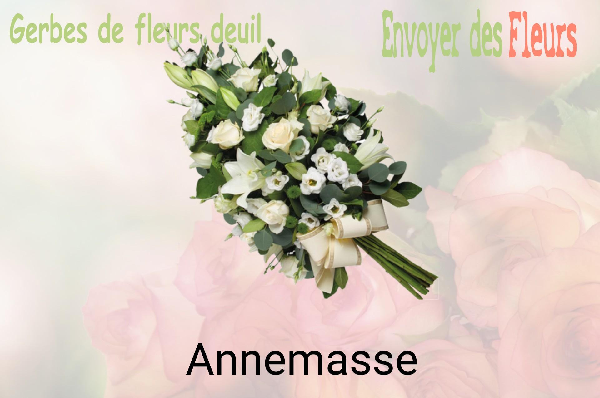Gerbe de fleurs de deuil livrée à Annemasse